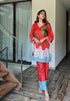 Tropical Red Kurta Set